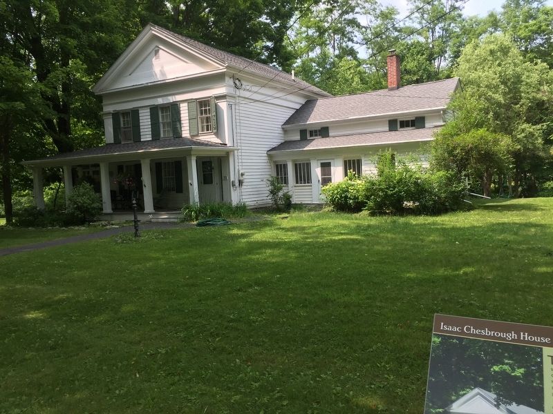 Isaac Chesbrough House Marker. Click for full size. Isaac Chesbrough House Marker image. Click for full size.