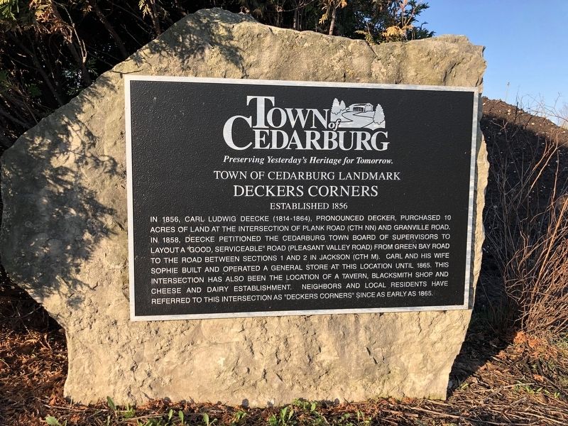 Deckers Corners Marker image. Click for full size.