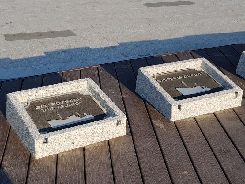 Representative plaques for Mexican Merchant Marine ships lost in World War II image. Click for full size.