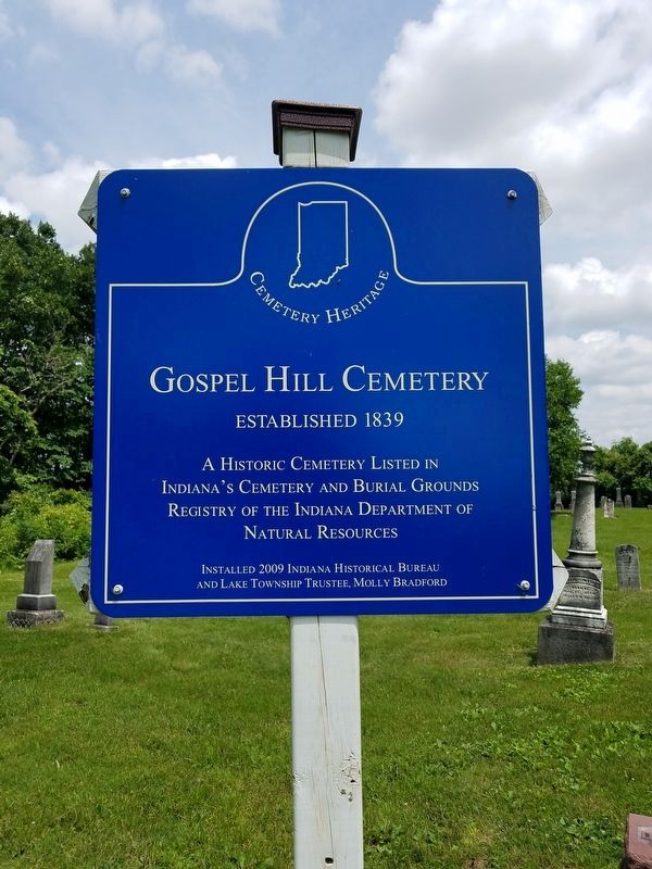 Gospel Hill Cemetery Marker image. Click for full size.