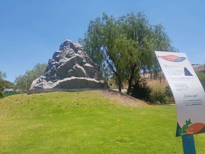 Peña de Bernal Marker. Click for full size. Peña de Bernal Marker image. Click for full size.