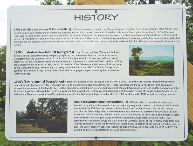 Lackawanna River Watershed History Marker image. Click for full size.