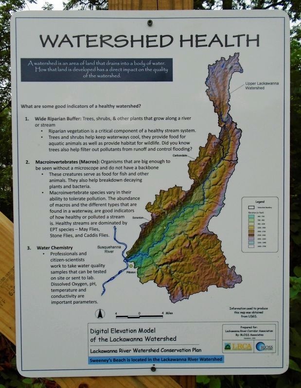 Lackawanna River Watershed Health Marker image. Click for full size.