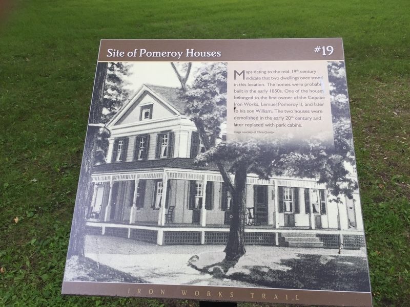 Site of Pomeroy Houses Marker image. Click for full size.