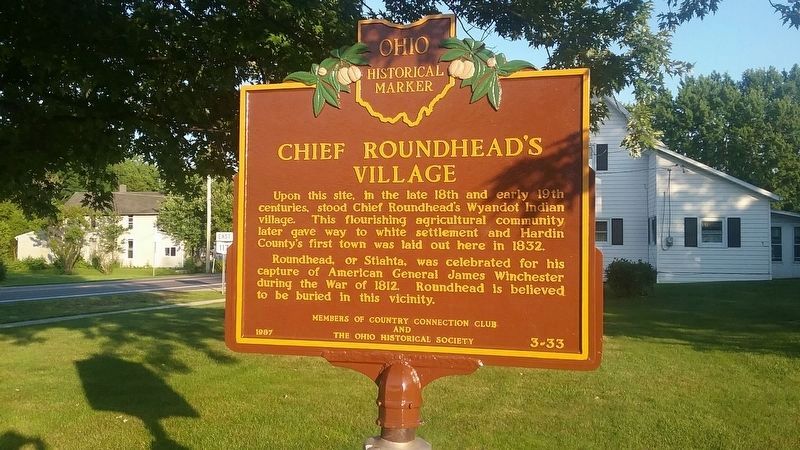 Chief Roundhead's Village Marker image. Click for full size.