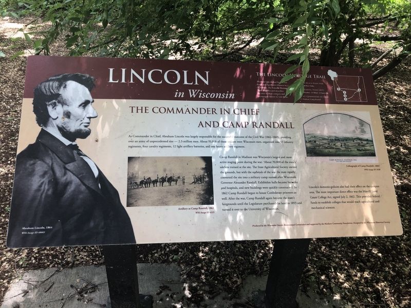 Lincoln in Wisconsin Marker image. Click for full size.