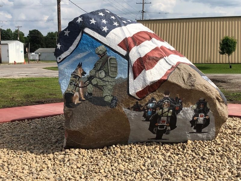 Coulter Freedom Rock Veterans Memorial image. Click for full size.