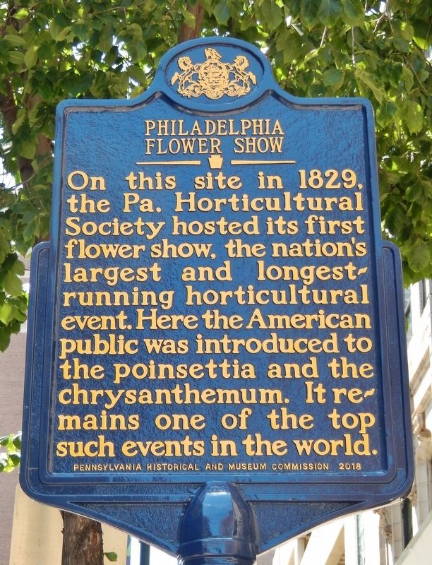 Philadelphia Flower Show Marker. Click for full size. Philadelphia Flower Show Marker image. Click for full size.