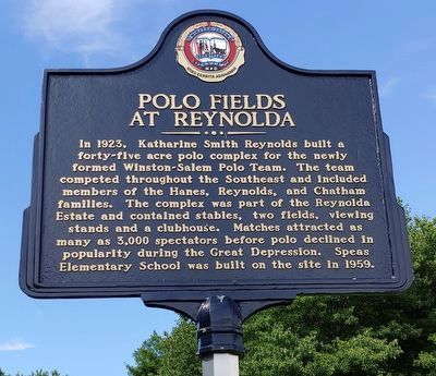 Polo Fields At Reynolda Marker image. Click for full size.