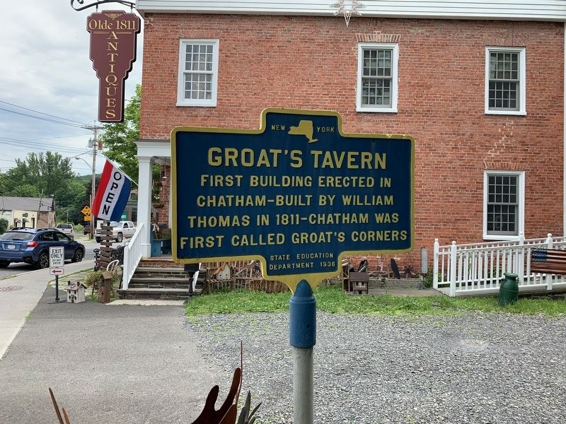 Groat’s Tavern Marker image. Click for full size.