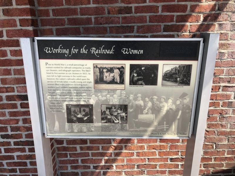 Working for the Railroad: Women Marker image. Click for full size.