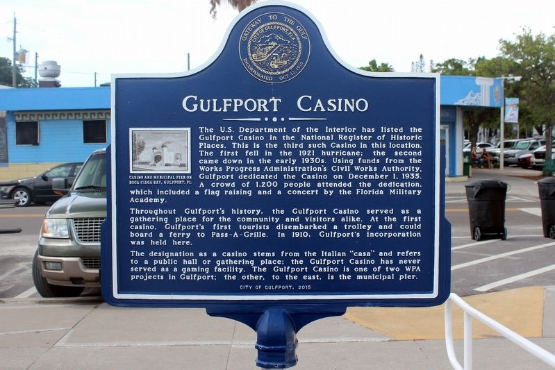 Gulfport Casino Marker image. Click for full size.