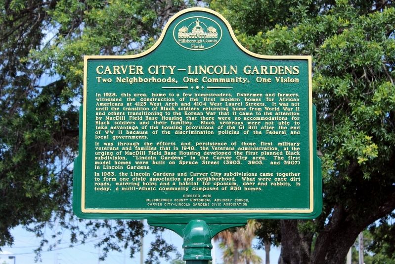 Carver City-Lincoln Gardens Marker image. Click for full size.