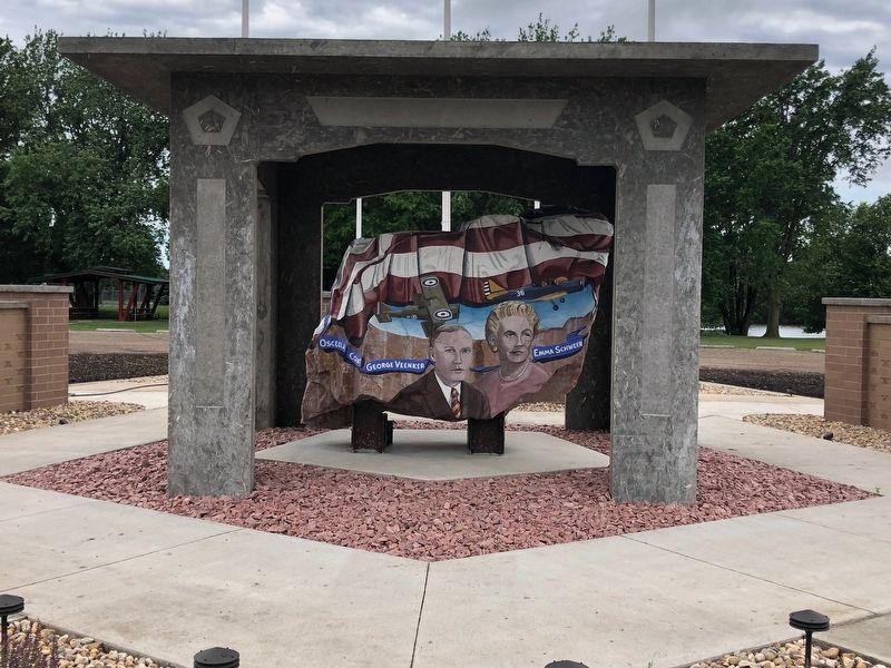 Ashton Freedom Rock Veterans Memorial image. Click for full size.