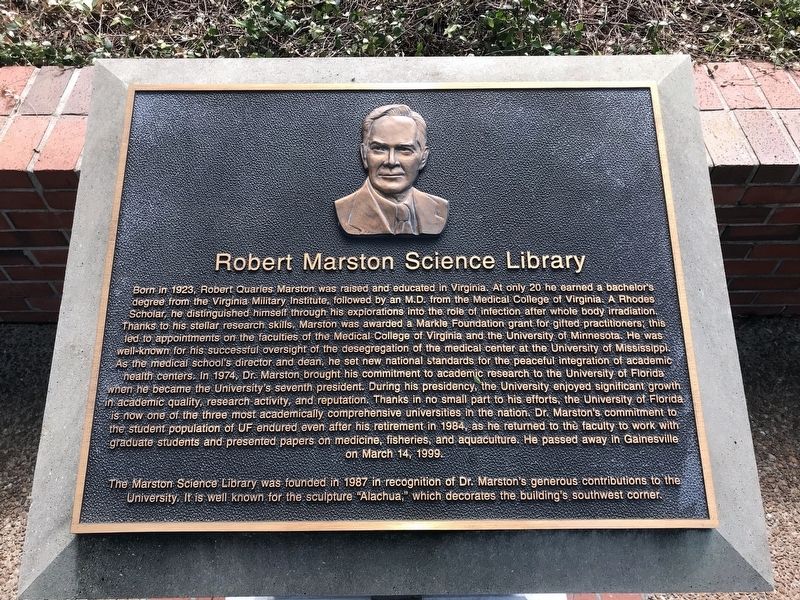 Robert Marston Science Library Marker image. Click for full size.