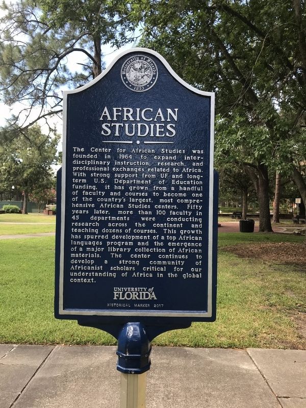 African Studies Marker image. Click for full size.