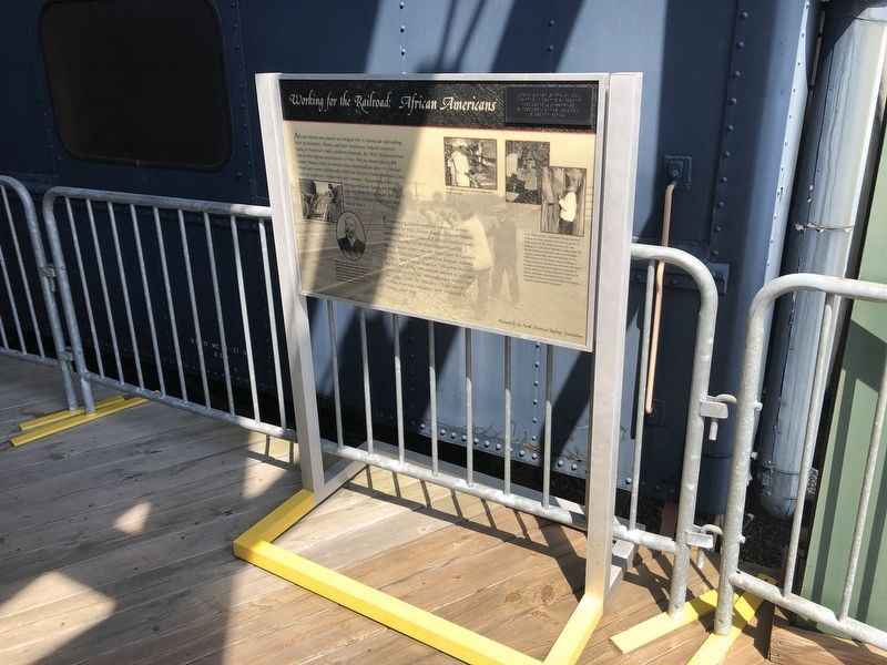 Working for the Railroad: African Americans Marker. Click for full size. Working for the Railroad: African Americans Marker image. Click for full size.