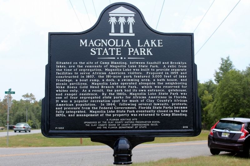 Magnolia Lake State Park Marker image. Click for full size.