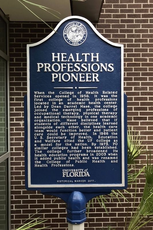 Health Professions Pioneer Marker image. Click for full size.