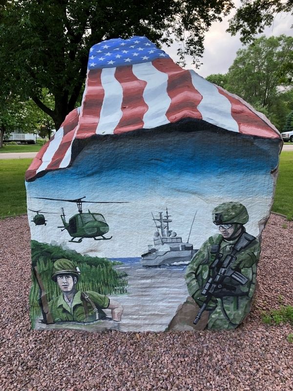 Hawarden Freedom Rock Veterans Memorial image. Click for full size.
