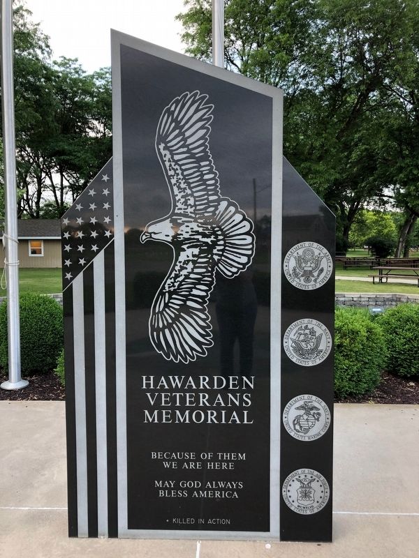 Hawarden, Iowa Veterans Memorial image. Click for full size.
