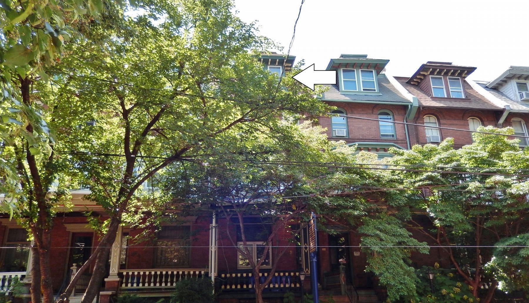 Ruth Plumly Thompson House (<i>window of study where she worked is visible on top floor</i>) image. Click for full size.