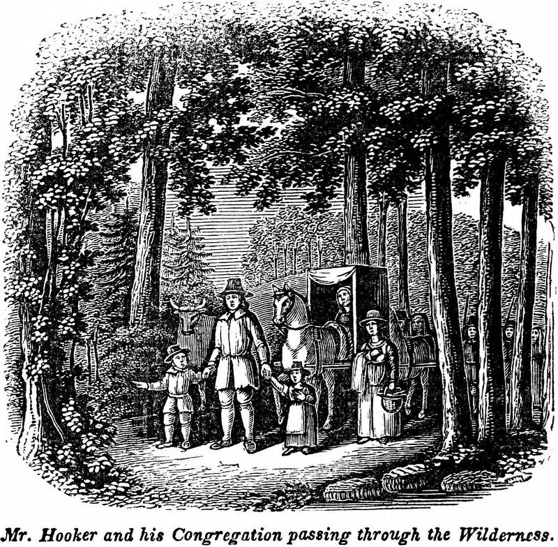Mr. Hooker and his Congregation passing through the Wilderness image. Click for full size.