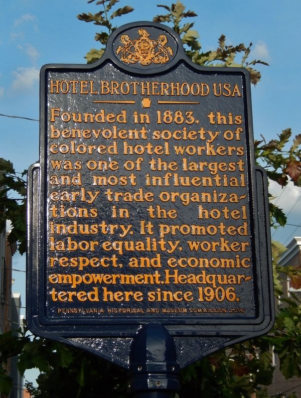 Hotel Brotherhood USA Marker. Click for full size. Hotel Brotherhood USA Marker image. Click for full size.