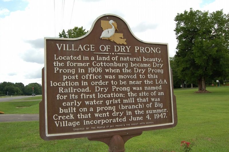 Village of Dry Prong Marker image. Click for full size.