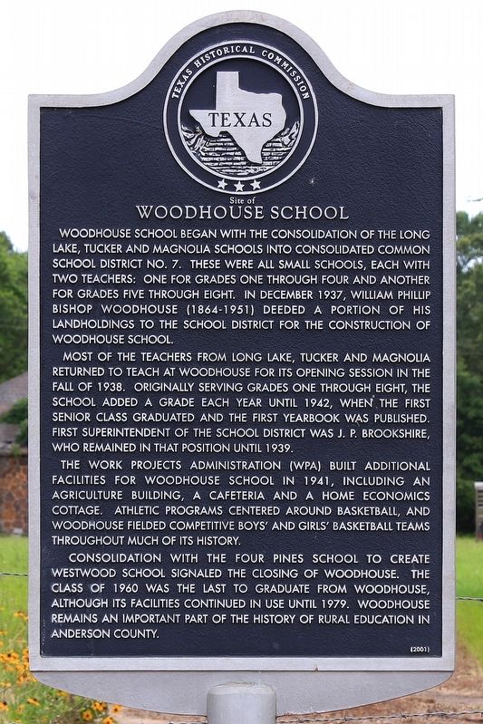 Woodhouse School Marker image. Click for full size.