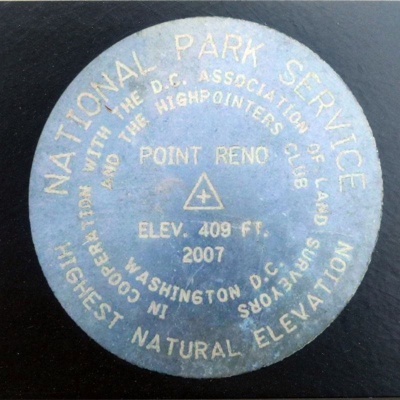 Point Reno ⨹ Elev. 409 Ft,<br>2007<br>Highest Natural Elevation image. Click for full size.