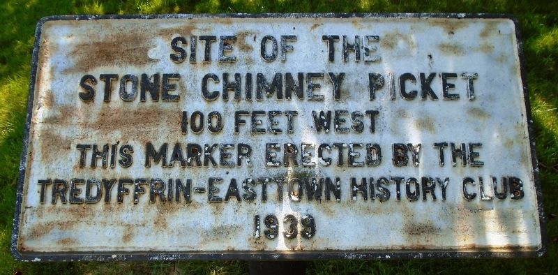 Site of the Stone Chimney Picket Marker image. Click for full size.