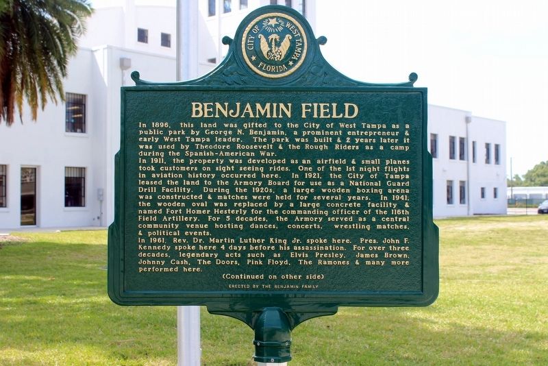 Benjamin Field side of Marker image. Click for full size.
