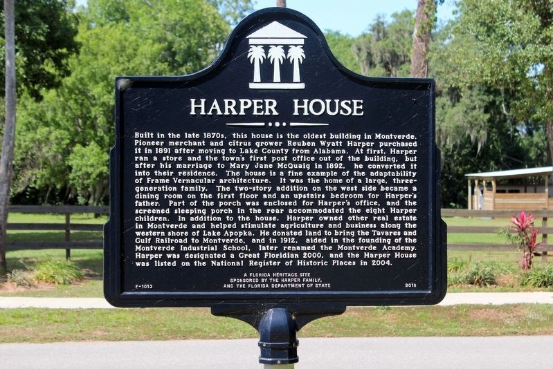 Harper House Marker image. Click for full size.