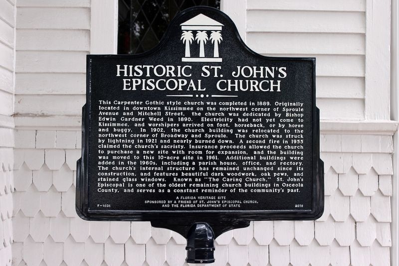 Historic St. John's Episcopal Church Marker image. Click for full size.