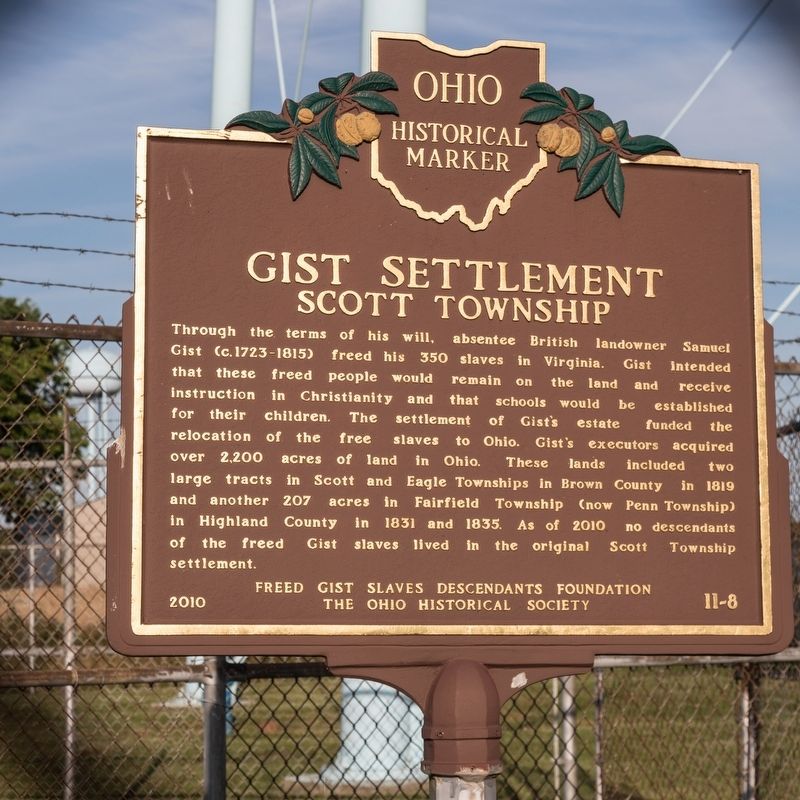 Gist Settlement Marker image. Click for full size.