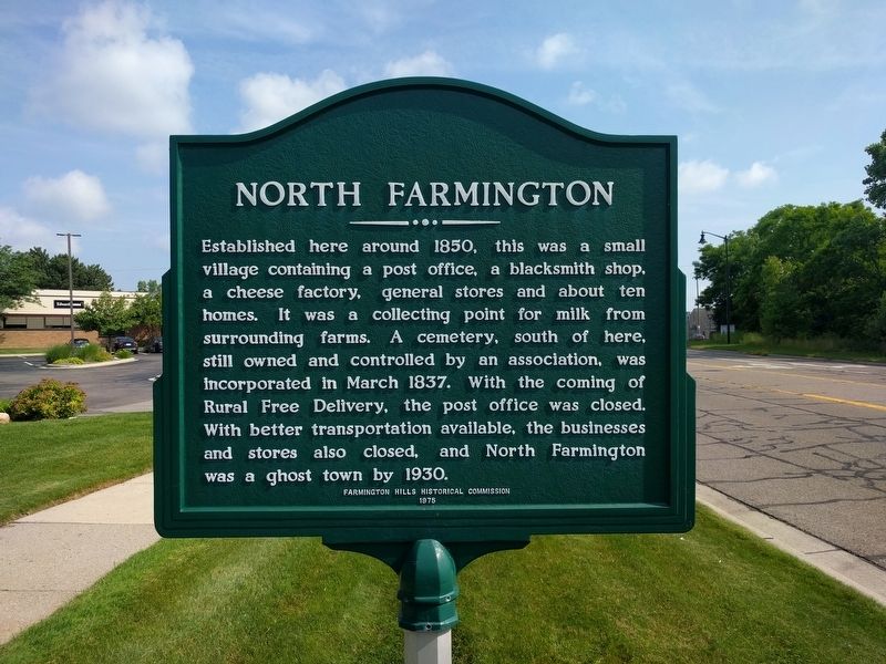 North Farmington Marker image. Click for full size.