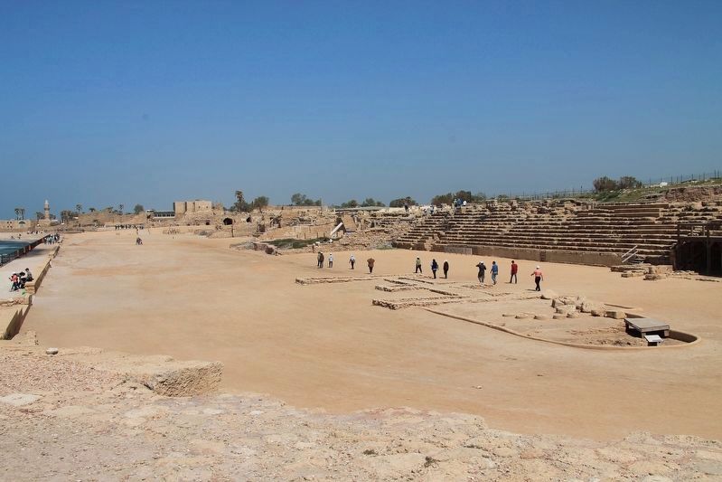 King Herod's 'Hippodrome' Marker. Click for full size. King Herod's 'Hippodrome' Marker image. Click for full size.
