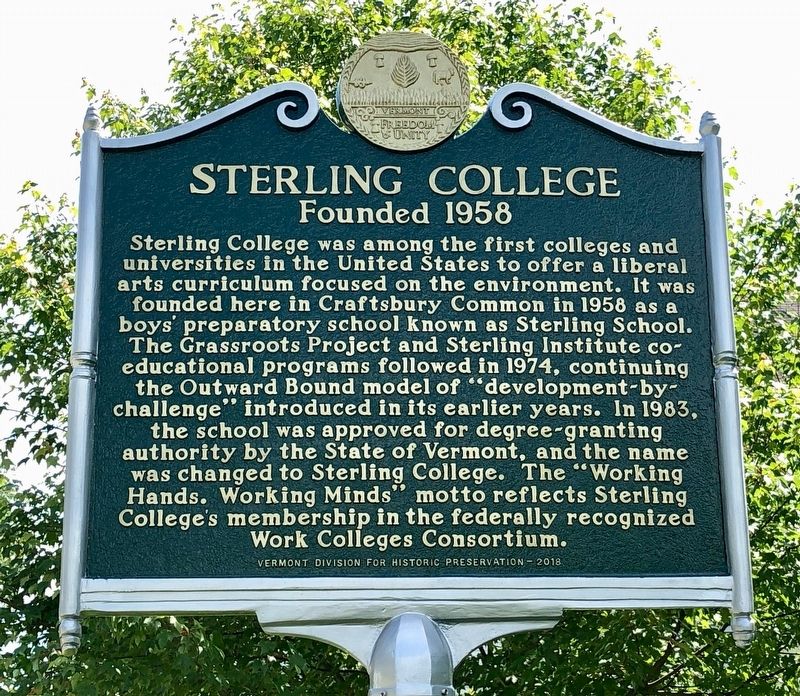 Sterling College Marker image. Click for full size.