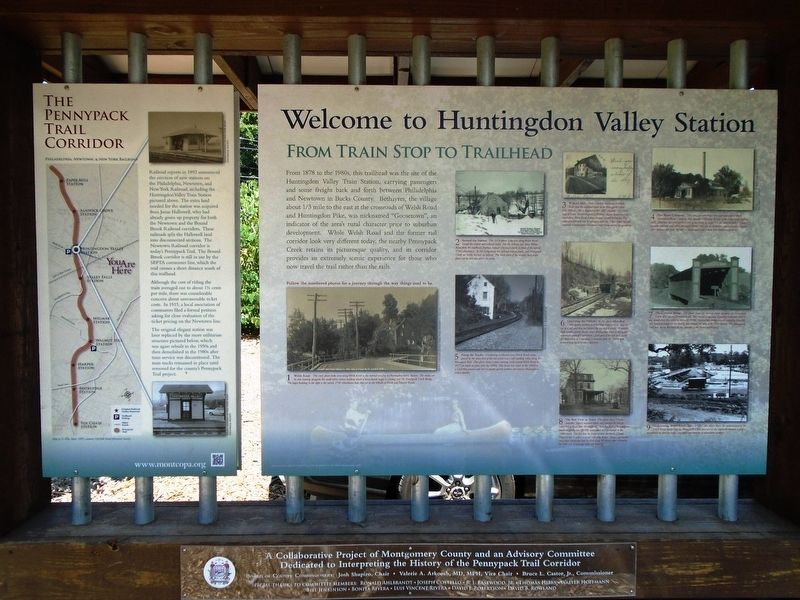 Welcome to Huntingdon Valley Station Marker image. Click for full size.