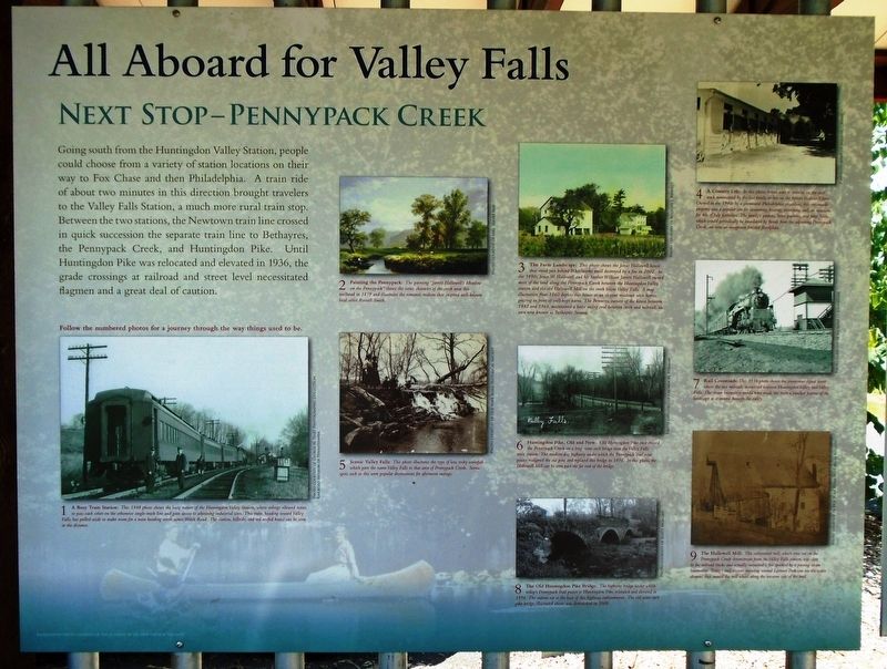 All Aboard for Valley Falls Marker image. Click for full size.