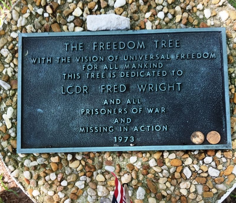 LCDR Fred Wright Marker. Click for full size. LCDR Fred Wright Marker image. Click for full size.