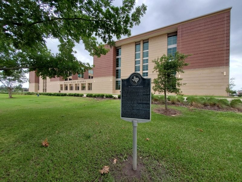 The Klein Community Marker image. Click for full size.