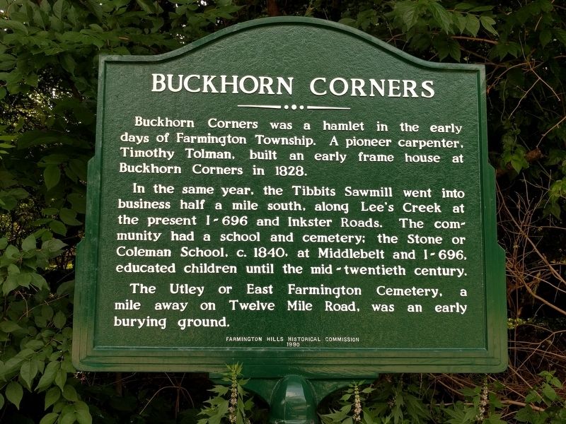 Buckhorn Corners Marker image. Click for full size.