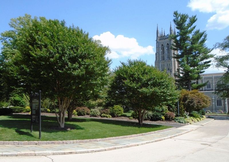 Bryn Athyn Cathedral and Marker image. Click for full size.
