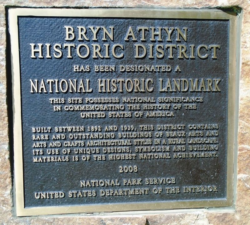 Bryn Athyn Historic District NHL Marker image. Click for full size.
