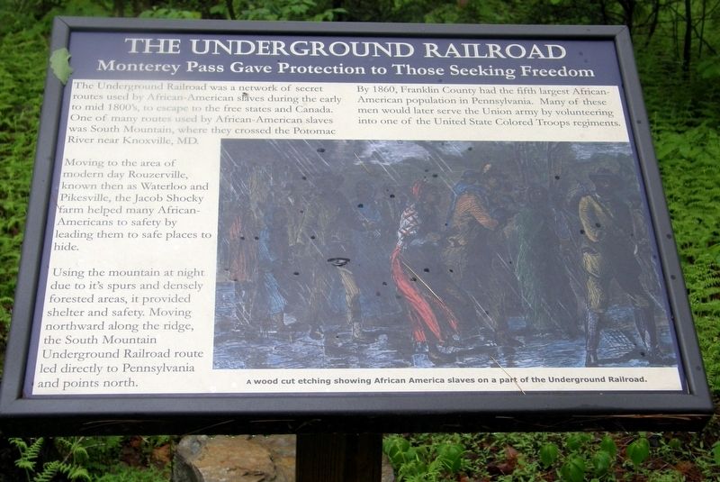 The Underground Railroad Marker. Click for full size. The Underground Railroad Marker image. Click for full size.