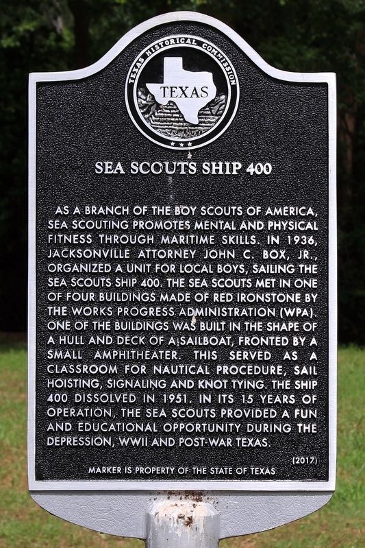 Sea Scouts Ship 400 Marker image. Click for full size.