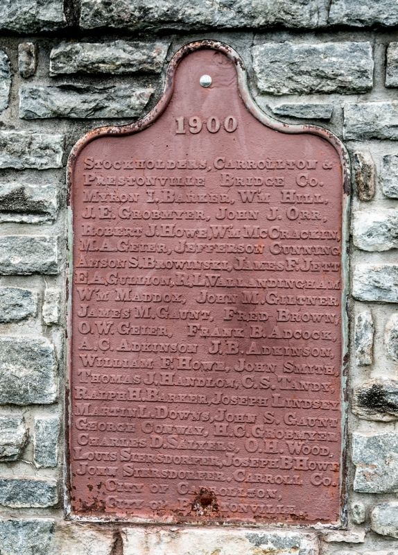 1900 Stockholders' Plaque image. Click for full size.