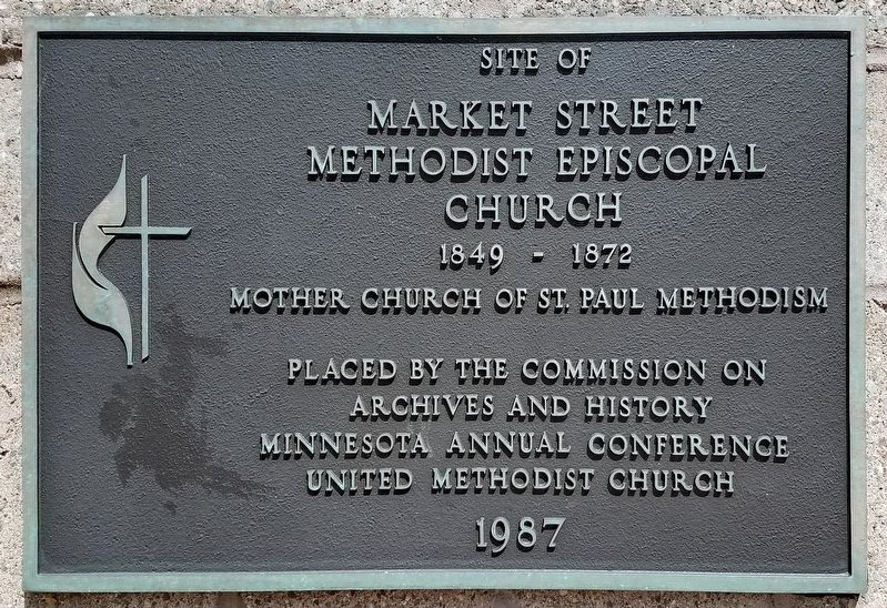 Site of Market Street Methodist Episcopal Church marker image. Click for full size.